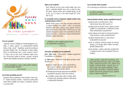 Synoda oficiálně na FB